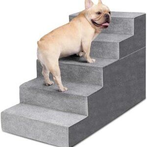 Heeyoo Dog Stairs for Small Dogs,5-Step